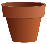 Simple clay pot